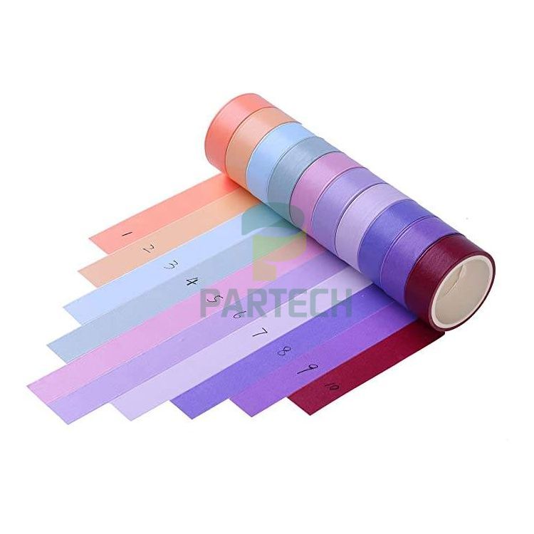 Nastro di carta Washi multicolore